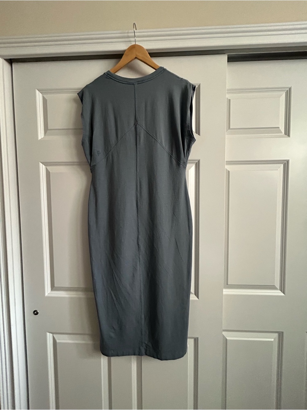 Public Rec Sleeveless Slate Blue/Gray Midi Dress